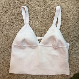 Intimately Free People XL Teagan Swit Cami‎ Ribbed Crop Top Ivory NWOT Coquette